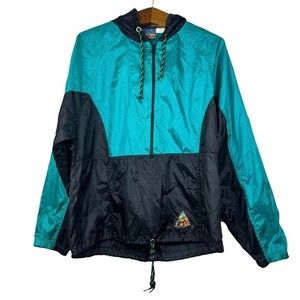 Vintage Ocean Equipment 90s Colorblock Hoodie Windbreaker Jacket Size S